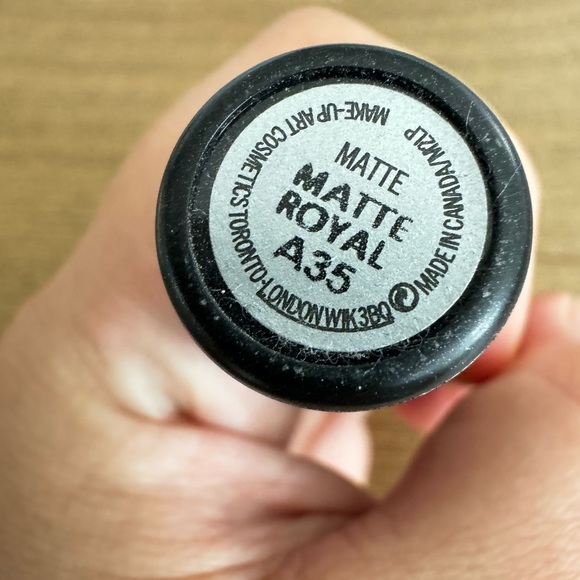 MAC Matte Lipstick Matte Royal (deep bluish prple) - Picture 3 of 3